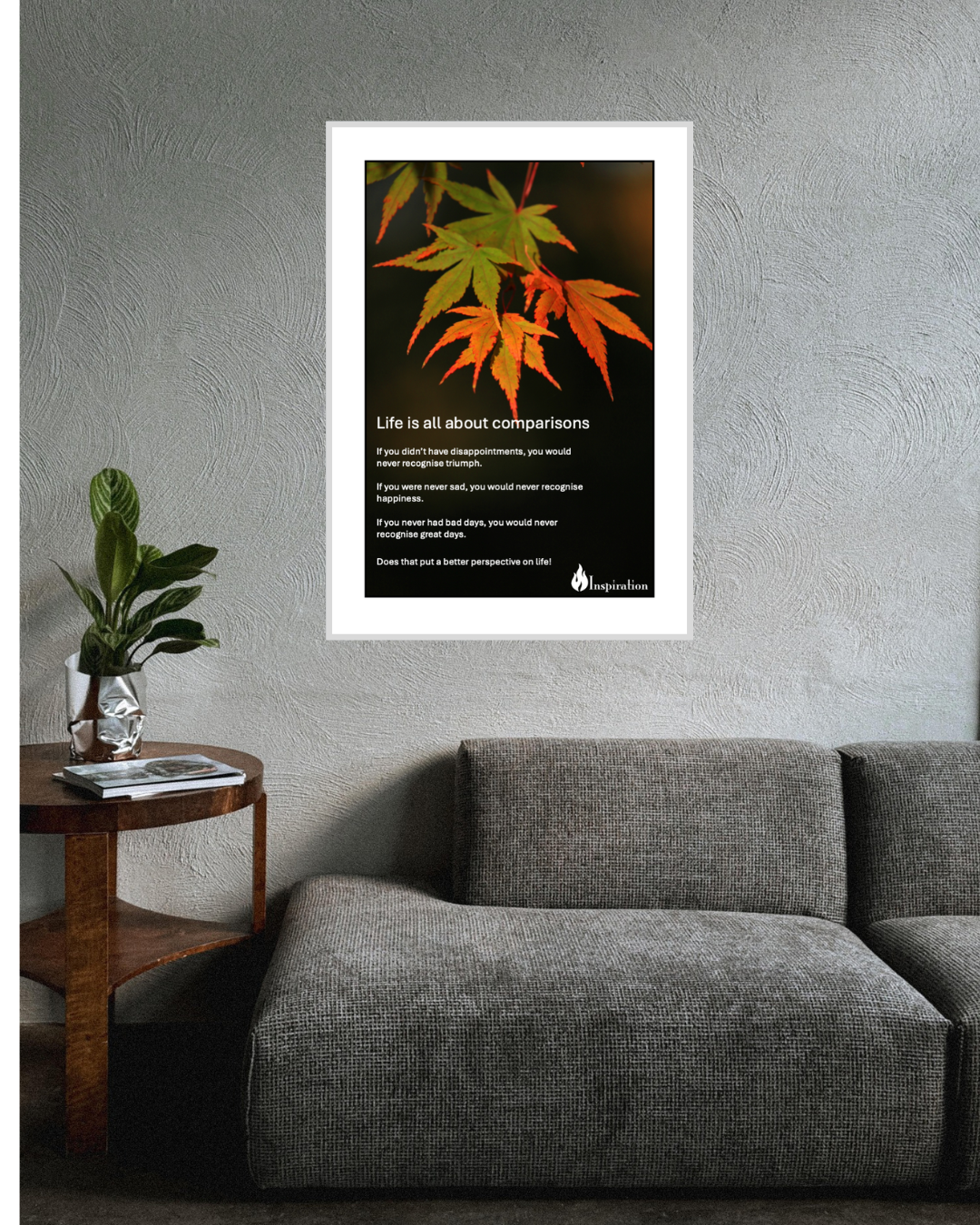 'Life Is All About Comparisons' Print