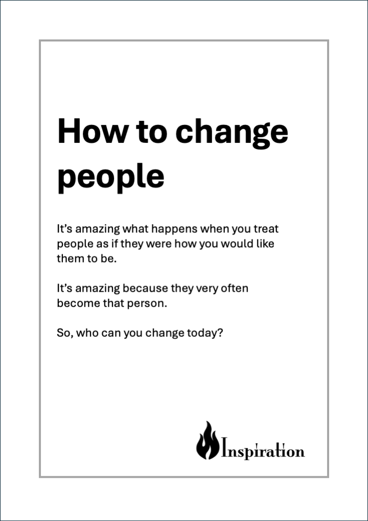 'How To Change People' Print