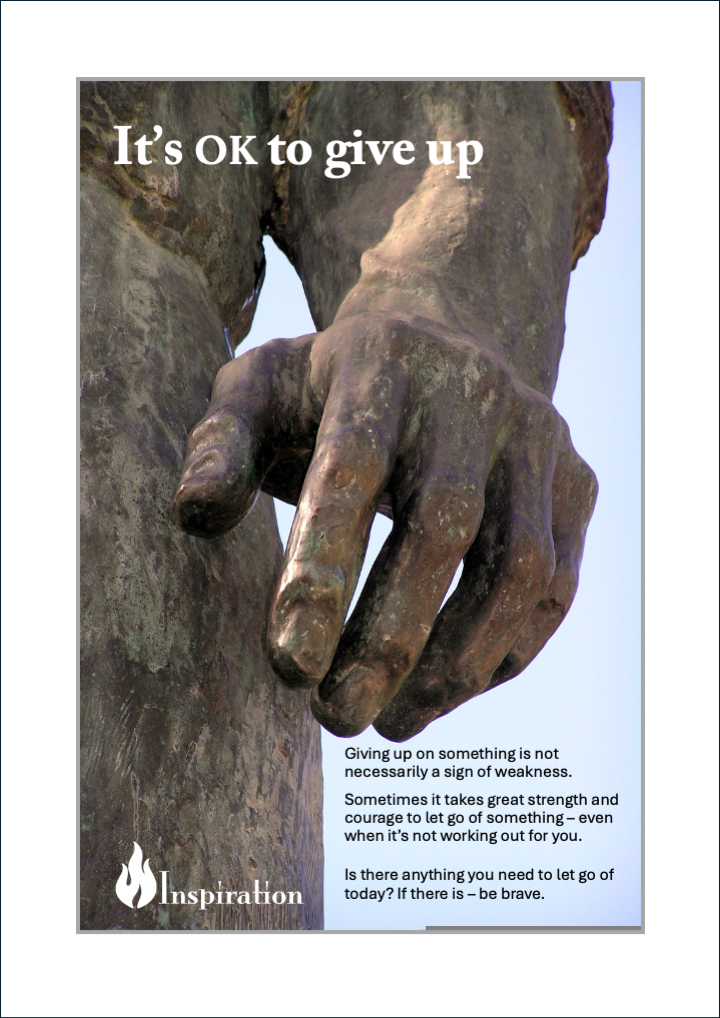 'It's OK To Give Up' Print