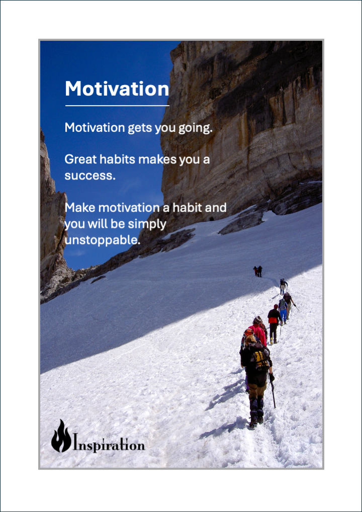 'Motivation & Habits' Print