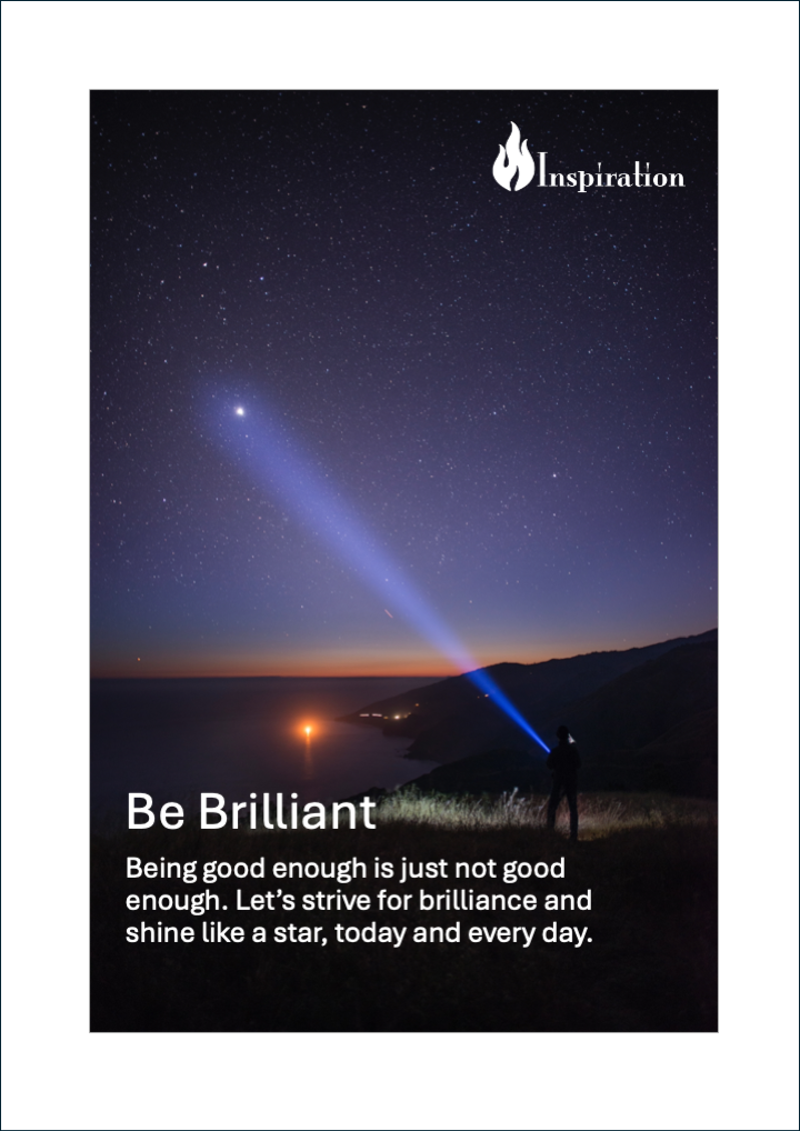 'Be Brilliant' Print